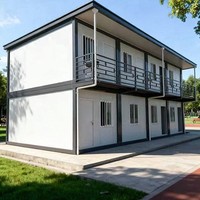 Maison conteneur de luxe à double étage, mobile et intégrée, pour usage résidentiel, commercial ou bureautique