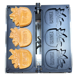 เครื่องทําวาฟเฟิลลี่แม่พิมพ์แบบกําหนดเอง เครื่องแพนเค้ก วาฟเฟิลแบบกําหนดเองทําด้วยโลโก้ในรูปทรงที่แตกต่างกัน - Product Image 4