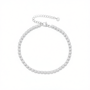 Pulsera de tenis Amy Amy, chapada en plata, circonita redonda de corte brillante, joyería clásica para mujer, regalo P2054 - Product Image 3