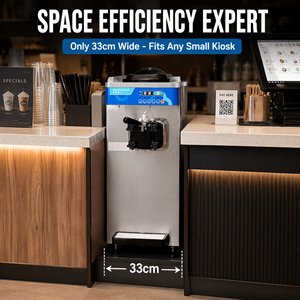 Máquina de helado suave marca Snowcream U161 |   Máquina de Helados Vertical de Alto Rendimiento de 18L/H con Bomba de Aire Integrada Pro - Product Image 6