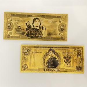 Banconota Commemorativa a Tema Cinematografico <span class=keywords><strong>Harry</strong></span> <span class=keywords><strong>Potter</strong></span> in Foglia d'Oro - Collezione Regalo - Product Image 2