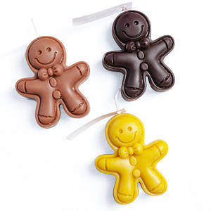 In Stock <b>Gingerbread</b> <b>Man</b> Christmas Candles <b>Decorative</b> Gif Scented Candle - Product Image 5