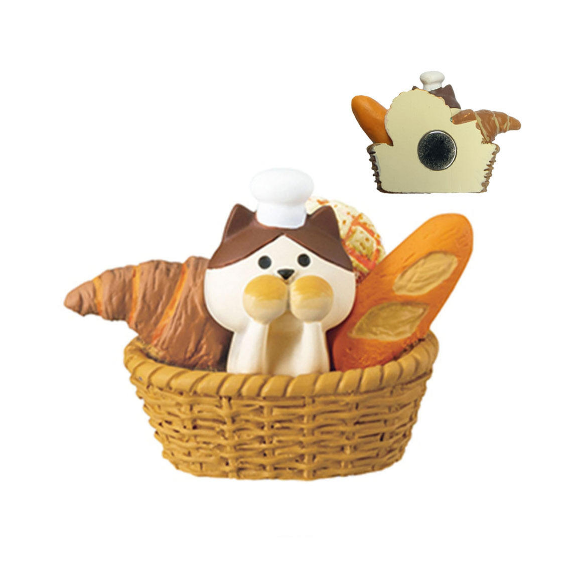 แม่เหล็กติดตู้เย็นผสมกับขนมปังตะกร้า