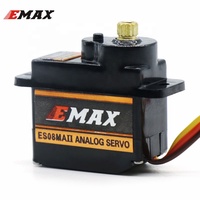 Servomoteur analogique EMAX officiel 12g ES08MAII Mini à engrenages métalliques, en matériau PC, pour drones et accessoires de modèles RC DIY