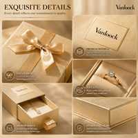 Ensemble de boîtes d'emballage de bijoux de luxe avec ruban en satin, boîtes cadeaux de luxe pour l'emballage de bagues, colliers et boucles d'oreilles