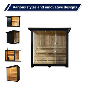 <span class=keywords><strong>Sauna</strong></span> extérieur moderne pour 2 personnes, petit modèle, en cèdre rouge de haute qualité, avec poêle pour <span class=keywords><strong>sauna</strong></span> extérieur, en cèdre rouge clair. - Product Image 6