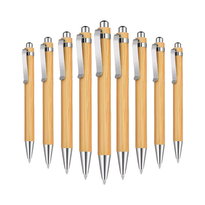 Stylo à bille en bambou écologique avec encre à écriture fluide pour le bureau et l'école - Product Image 1