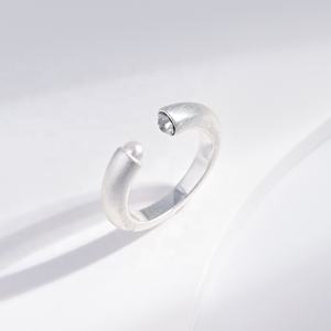 factory price plata 925 sterling <b>silver</b> geometric dainty <b>ring</b> woman summer simple marriage adjustable <b>stacking</b> fashion <b>rings</b> - Product Image 2