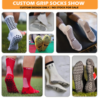 Chaussettes de sport antidérapantes personnalisées pour adultes, chaussettes de football avec grip, fabriquées par le fabricant