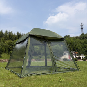 Carpa Deportiva de 10x10 Pies, Carpa Transparente Portátil con Cubierta Superior Extraíble para 6 Personas, Carpa Burbuja Espaciosa para Exteriores, Patio y Aire Libre - Product Image 1