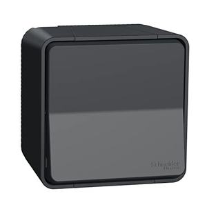 Interrupteur de surface gris, design compact, installation facile, idéal pour contrôler les lumières et les appareils électriques dans le - Product Image 3