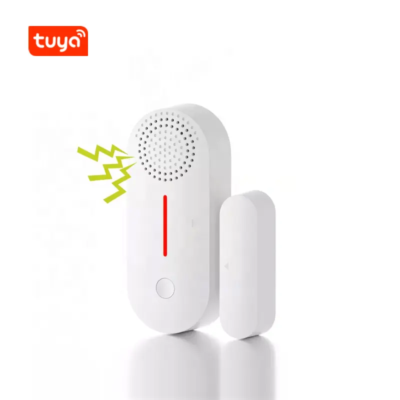 Tuya Wireless Window Deur Entry Open Close Magnetische Sensor Wifi Smart Deur Sensor Alarm Met Luid Geluid