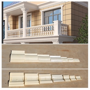 <span class=keywords><strong>Moulure</strong></span> en plastique ABS pour corniche, moulage décoratif pour corniche en béton, ligne décorative pour villa, décoration intérieure, ligne de tuiles de toit en béton - Product Image 2