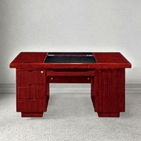 Meubles de bureau Ekintop 100% MDF Poste de travail en forme de I Bureau de bureau (T1401)
