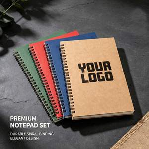 Promotion Gift Spiral <b>Note</b> <b>Books</b> Kraft Paper Business Notebook With Company Logo Printed Custom Notepad <b>A5</b> - Product Image 1