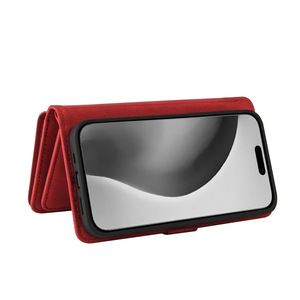 Étui multifonctionnel pour téléphone portable en PU avec fente pour cartes pour <span class=keywords><strong>iPhone</strong></span> 17 Promax Étui pour téléphone tout compris à <span class=keywords><strong>clapet</strong></span> avec corde pour poignet - Product Image 6