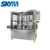 Ligne de remplissage d'huile d'olive de bouteille PET de Type linéaire automatique SKYM Machine de remplissage d'embouteillage d'huile comestible 5 L 10L 20L
