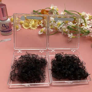 ขนตาปลอมแบบพัดสำเร็จรูป Promade 3D-20D Natural Long thin base ทำจากเส้นใย PBT ของเกาหลี ความหนา 20D 0.03 มม. สำหรับต่อขนตา 0.03/0.05/0.07 มม. จำนวน 500/1000 พัด - Product Image 2