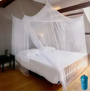 Jaring Nyamuk Mewah Mudah Dipasang, Putih untuk Kanopi Tempat Tidur