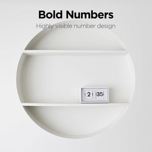 Horloge de table à calendrier automatique à pages tournantes au design moderne pour bureau, école et maison - Vente en gros - Product Image 4