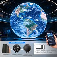 Écran LED sphérique RX en promotion, affichage LED en forme de globe P1.8 P2.5, signalisation numérique vidéo LED pour publicité commerciale en intérieur