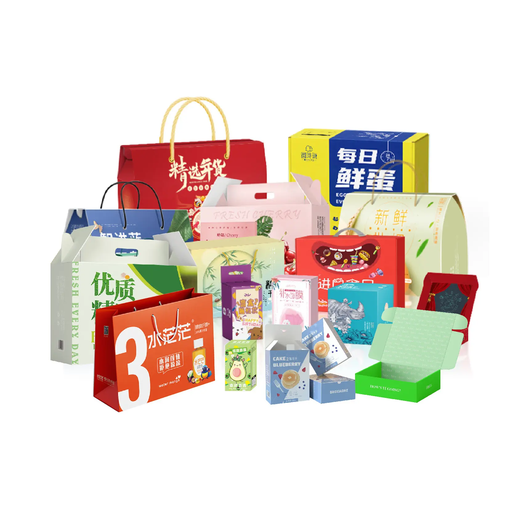Verpackungs karton weiß kavarug Kraft papier Geschenk box Design Quelle Hersteller Großhandel in großen Mengen