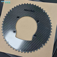Plateau de pédalier en fibre de carbone SeeMore 50/34t 52/36t 53/39t 54/40t pour vélo de route, double disque fermé