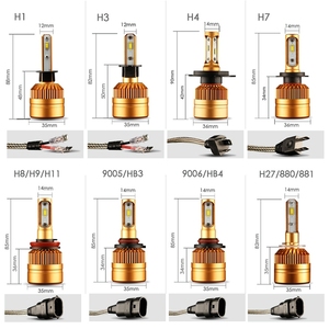 Faros Led de aluminio para coche, Bombilla H7 H4 9005 9006 H11, Ip68 Csp, 50w, precio de fábrica de China - Product Image 2