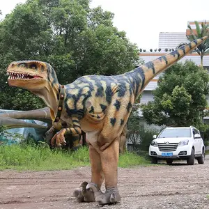 2024 realistisches dinosaurierkostüm für erwachsene versteckte beine dino-anzug