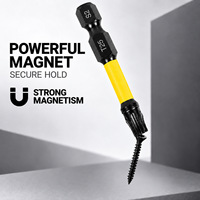 Embout Torx T25 en acier allié S2, antidérapant, résistant aux chocs, magnétique puissant, pour tournevis électriques et tournevis pneumatiques