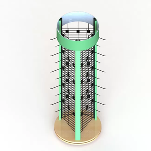 Exhibidor Giratorio de Metal de 3 Lados con Soporte para Colgar Accesorios de Teléfono con Ganchos de Alambre - Product Image 3