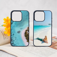 Coque de téléphone vierge en TPU 2D pour sublimation avec plaque en aluminium pour impression par transfert thermique DIY