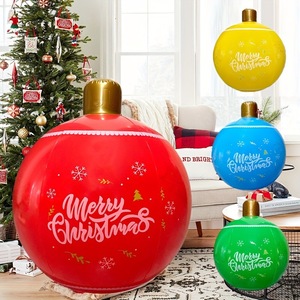 Boules de décoration de Noël gonflables pour l'extérieur, décorations de jardin pour les fêtes, ornements suspendus, boule de Noël, cadeau - Product Image 1