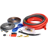 Yüksek kalite gerçek 4 ölçer araba amplifikatör yüklemek kiti 4awg/8awg/10awg OFC CCA araba amplifikatör kablo kiti