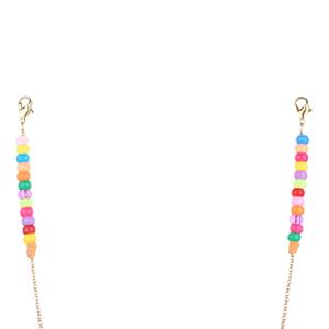Top meilleur bijoux de luxe mode perles colorées chaîne lunettes chaînes collier masqué pour les femmes visage masqué porte-chaîne anti-dérapant - Product Image 5