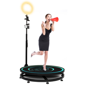 Cabina de Fotos MWE 360 con Anillo de Luz RGB LED, Tira de Luz Giratoria que Cambia de Color para Smartphones, Bodas, Cumpleaños, Fiestas y Eventos - Product Image 1