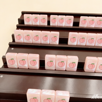 Jeu de Mahjong Personnalisé en Acrylique Premium avec Tuiles en Nacre Marbrées, Accessoire de Voyage, Collection de Mahjong Personnalisée