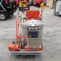 Machine de marquage routier thermoplastique à poussée manuelle haute efficacité pour autoroutes et parkings