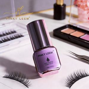 Pinky Leem UV Lasting 1 Second Fast Dry Eyelash Extension Adhesive Korea <b>Liquid</b> Eyelash Glue for Sensitive Skin Purple Lash Glue - Product Image 2
