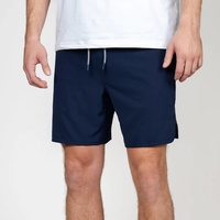 Short de sport respirant à séchage rapide pour hommes, avec logo personnalisé, en polyester extensible 4 directions, couleur unie, taille mi-haute élastique – Vente en gros directe usine