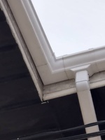 Gouttières de toit en plastique, chaîne de drainage en PVC de 5,2 pouces, tuyau en PVC de 7 pouces pour système de drainage