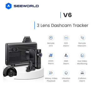 Ba Camera Dashcam DMS <span class=keywords><strong>DVR</strong></span> 4G với nút phát hiện dầu và SOS cho xe buýt và Đội xe - Product Image 2