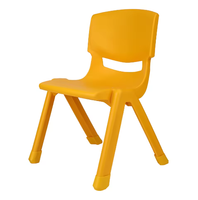 Chaises d'école empilables en plastique colorées, hauteur de siège 11 pouces, pour les écoles maternelles