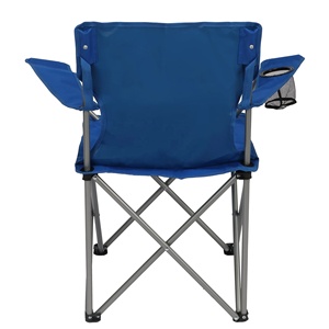 Silla Plegable Portátil Negra para Pesca al Aire Libre, Jardín, Festival, Picnic, Playa y Camping con Portavasos - Product Image 3