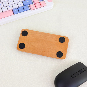Repose-poignets ergonomique en bois de <span class=keywords><strong>noyer</strong></span> <span class=keywords><strong>massif</strong></span> et hêtre poli, support de souris de luxe, organiseur de bureau artisanal - Product Image 4