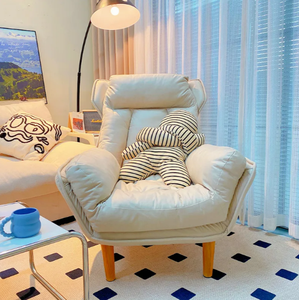 Grand et petit pouf de salon <span class=keywords><strong>en</strong></span> lin, fauteuil lounge, siège, pouf, pouf moelleux, tatami, canapé, salon, chambre à coucher, conversation décontractée - Product Image 1