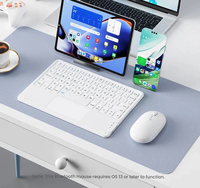 Vente flash - Mini clavier et souris sans fil multi-systèmes ultra-minces avec pavé tactile et charge rapide Type-C