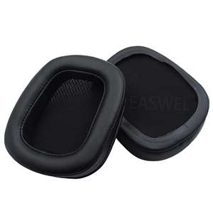 Nuevo 2 uds funda de cojín para auriculares orejeras almohadillas suaves de repuesto con malla para G633 <span class=keywords><strong>G933</strong></span> - Product Image 1