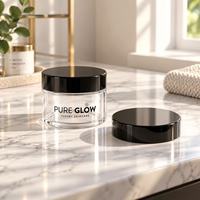Pots en plastique PET pour crème 20ml 25ml 30ml 40ml 50ml 60ml 80ml, pots en plastique PET pour masque pour les yeux, boîtes cosmétiques de luxe personnalisées
