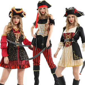 Disfraz de pirata sexy para mujer, disfraz de fiesta de carnaval de Halloween para adultos - Product Image 1